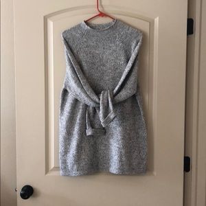 Halogen Tunic Sweater Heathered Grey